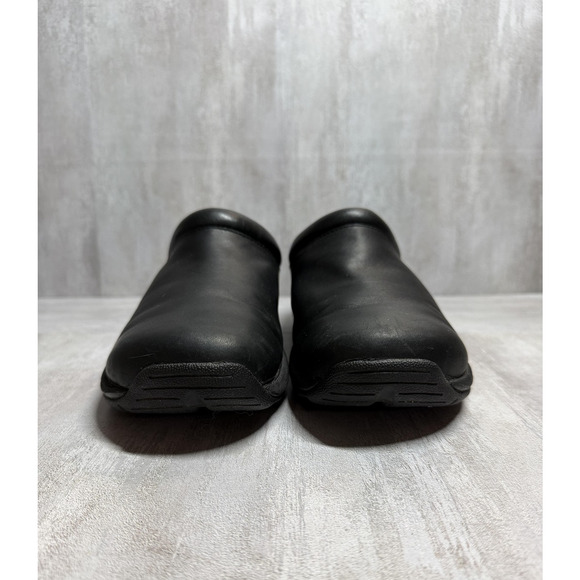 Merrell Shoes Womens Size 9.5 Black Leather Jungle Primo Slip On Clog Mule - Picture 2 of 9